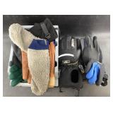 Assorted gloves, different sizes