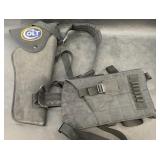 Two large nylon shoulder holsters for large frame