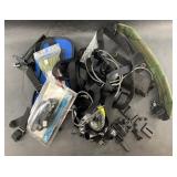 Rifle slings, head lamp, speed loader for handgun