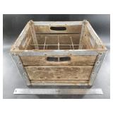 Antique motor oil crate.