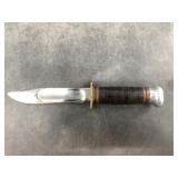 Marbles Sport Skinning Knife with stacked leather