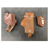 Assorted small handgun holsters