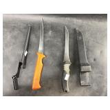 2 Assorted filet knives