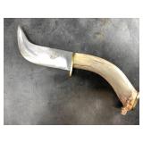 Hand made skinning knife maybe from a leaf spring