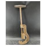 Large antique industrial Pipe Cutter