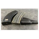 3 Magazines: M16 style rifle, 30 round x1, Ruger m