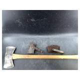 Antique Keen Kutter 42 double bit axe, with a new