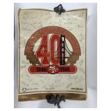 Poster: 1986 San Francisco 49 signed by team and c