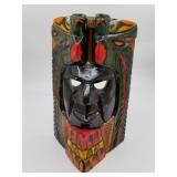 Guatemalan hand carved mask with wall hanging cord