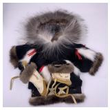 Handmade Native Alaskan doll clothing: Kuspuk made