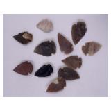 Collection of contemporary arrowheads