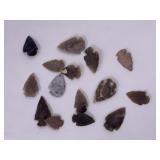 Collection of contemporary arrowheads
