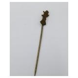 Vintage stick pin with a cartoon character face