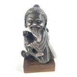 Vintage Italian silver-plated pewter figurine of a