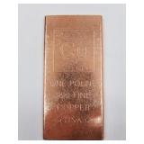 1 Pound of .999 fine copper