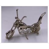 24kt Gold-plated motorcycle with Austrian crystal