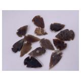 Collection of contemporary arrowheads