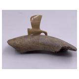 Mammoth ivory silhouette of a goose on ancient bon