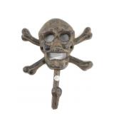 Cast iron Jolly Roger coat hook