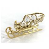 24Kt Gold-Plated Santa Sleigh Figurine