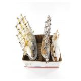 3 Small wood ship models, tallest is 10.5"