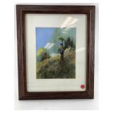 Sydney Laurence print of Alaskan Totem, matted and