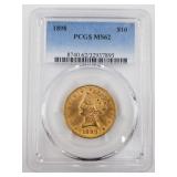 1898 Gold eagle $10 MS62 by PCGS