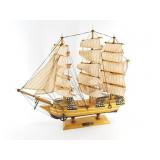 HMS Bounty wood ship model, 16"