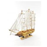 Small wood ship model 13"