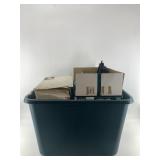 Lot with stacking bamboo steamer in box, large sel