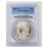 Morgan silver dollar 1883 O MS64 by PCGS