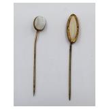 Pair of vintage stick pins