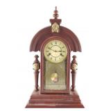 New mantle clock, winds up with pendulum, no key,