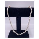 Necklace made from fresh water ringed and Biwa pea
