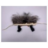 Beautiful hand made fur Yupik youth head dress in