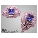 Extremely rare platinum sapphire and diamonds ring Extremely rare platinum sapphire and diamonds ring