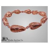 14K two tone gold natural morganite beryl and diam 14K two tone gold natural morganite beryl and diam