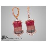14K two tone gold natural bi-colored "watermelon" 14K two tone gold natural bi-colored "watermelon"