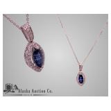 14K white gold natural sapphire krundam and diamon 14K white gold natural sapphire krundam and diamon