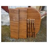 Dining table with 2 leaves, closed: 42" and each l