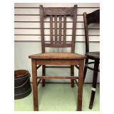Antique oak cane chair in excellent condition