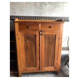 Beautiful antique American wardrobe with 2 drawers