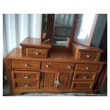 Lovely wood vanity 80" tall x 70" wide NO SHIPPING