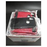 Box full of cell phone cases, appears to be all iP