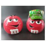 Lot of 2 cookie jars tallest is 7.5"