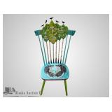 Artisan Raven chair, feature hand carved ravens an