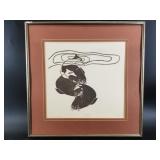 Teri Jo signed and numbered print  " Water Ballet"