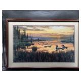 Ed Tussey Signed and numbered print  "Sunset Loons