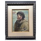 Harvey Goodale original oil on canvas of a portrai