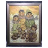 Carolyn Carley original oil on canvas "Alaska Nati